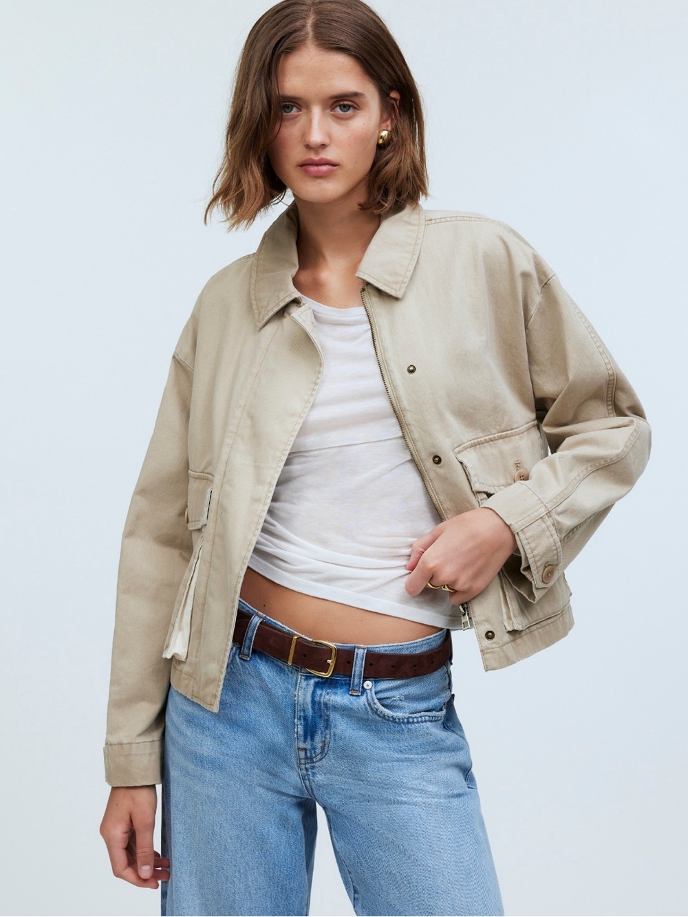 Madewell Cropped Cargo Jacket